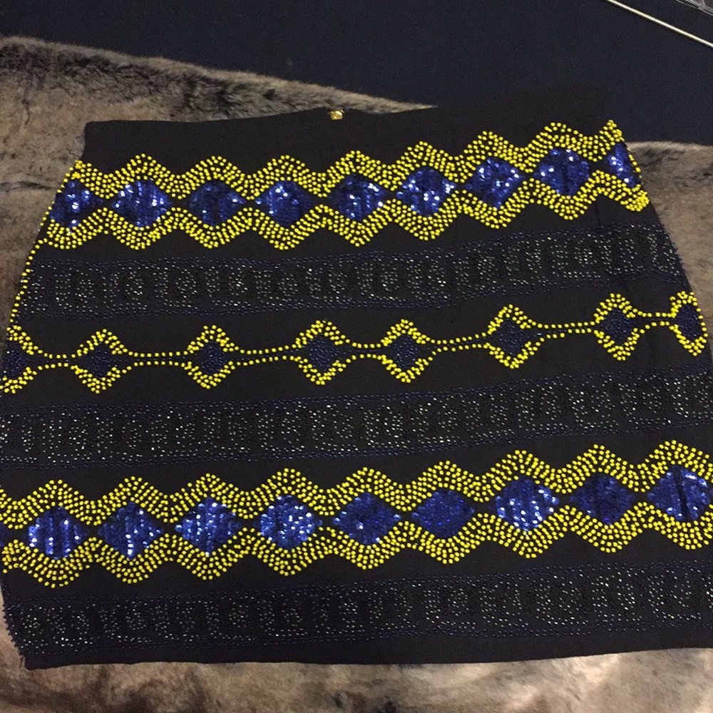 Beaded Mini Skirt